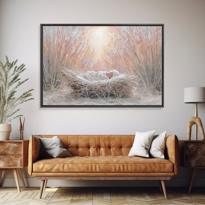 Holy Journey | Framed Canvas Print | Christian Art Canvas | Christian Wall Art | Christmas Art | Christian Christmas Art | Christian Decora