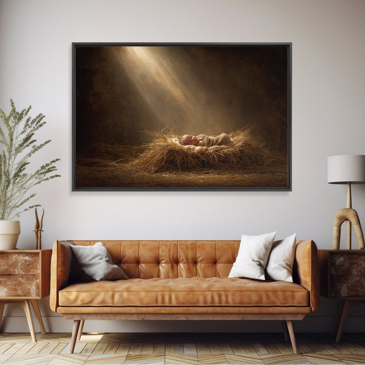 Winter Chapel – Framed Canvas Print – Christian Wall Art – Christian Art Canvas – Christmas Art – Christian Christmas Art – Christian Decor