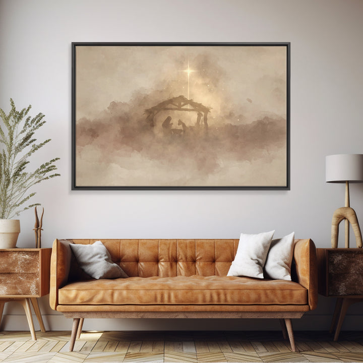 Heavenly Path Light – Framed Canvas Print – Christian Art – Jesus Painting – Christian Art Canvas – Modern Christian Art – Christian Gift