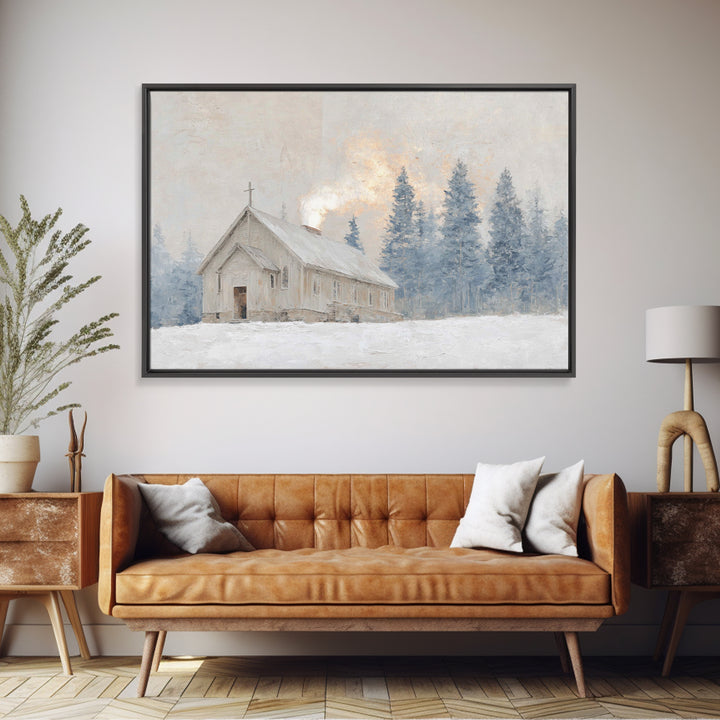 Eternal Horizon Step, Framed Canvas Print, Jesus Painting Canvas, Christian Art, Large Christian Painting, Christian Wall Art