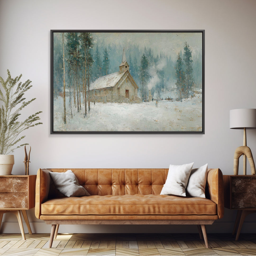 Heaven’s Ember Trail | Framed Canvas Print | Jesus Art Print | Christian Wall Art | Christian Art Canvas | Moody Christian Art | Large Jesu