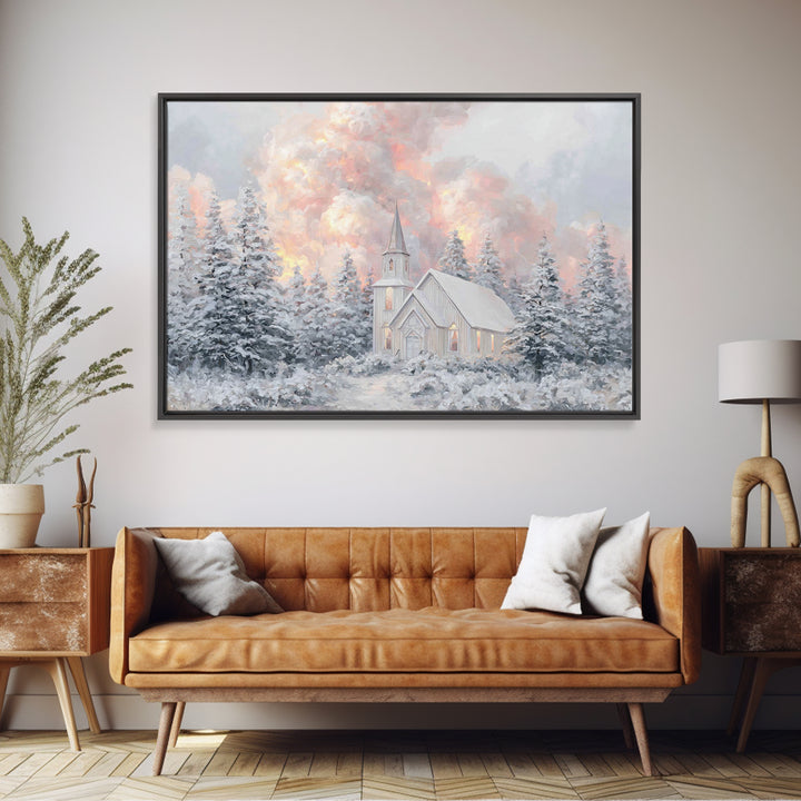 Silent Cloud Messiah, Framed Canvas Print, Jesus Painting, Christian Art Canvas, Subtle Christian Art, Christian Paintings, Modern Christia