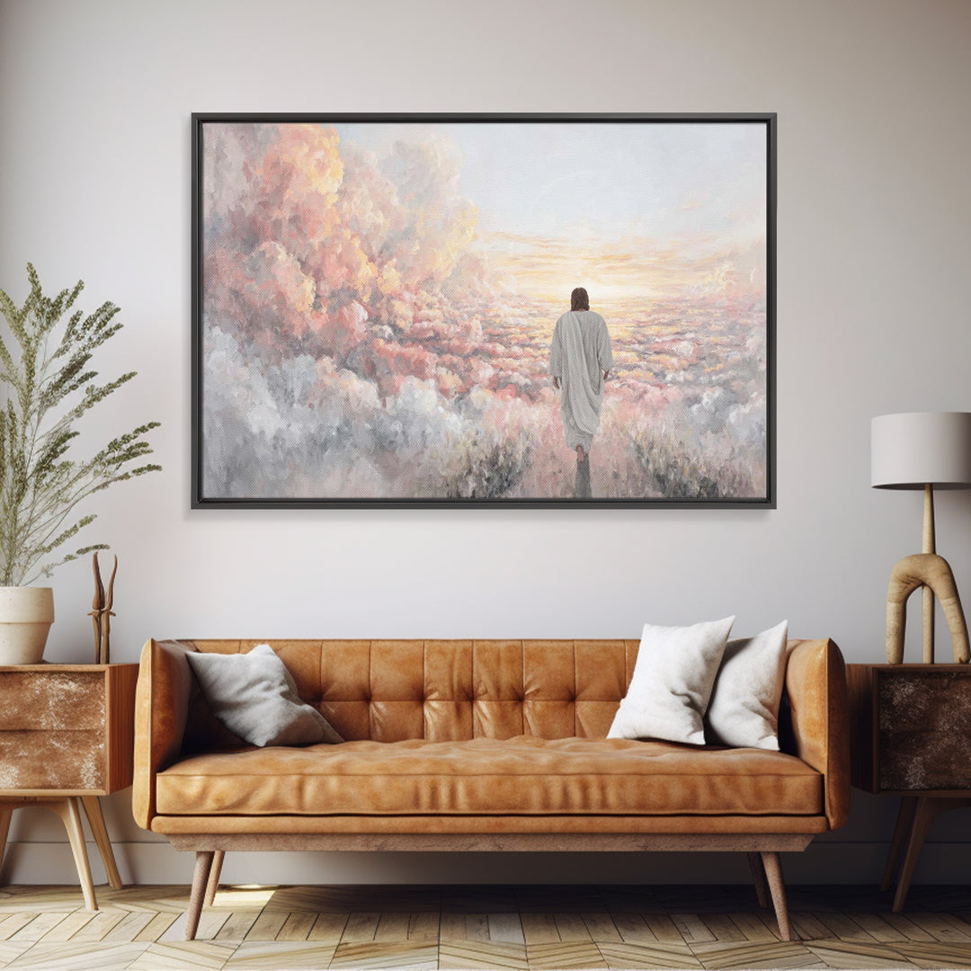 Soft Meadow Grace – Framed Canvas Print – Christian Wall Art – Christian Art Prints – Christian Art Canvas – Christian Painting – Christian