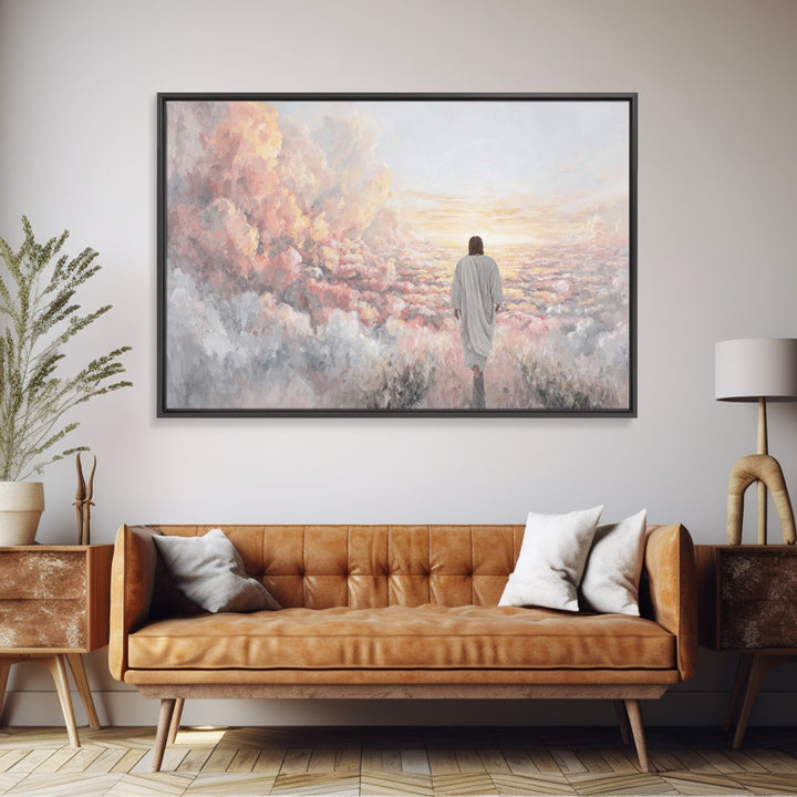 Soft Meadow Grace – Framed Canvas Print – Christian Wall Art – Christian Art Prints – Christian Art Canvas – Christian Painting – Christian