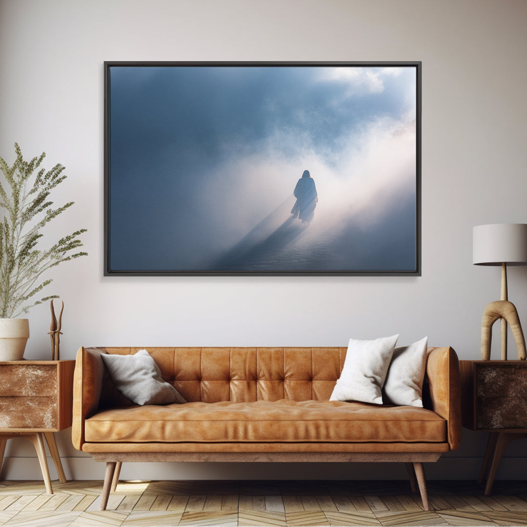 Lamb Of Peace – Framed Canvas Print – Christian Wall Art – Christian Art Canvas – Jesus Painting – Christmas Wall Art – Christian Decor