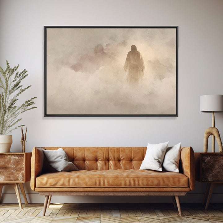 Holy Night Lamb – Framed Canvas Print – Christmas Wall Art – Christian Wall Art – Christian Art Canvas – Christian Decor – Jesus Painting