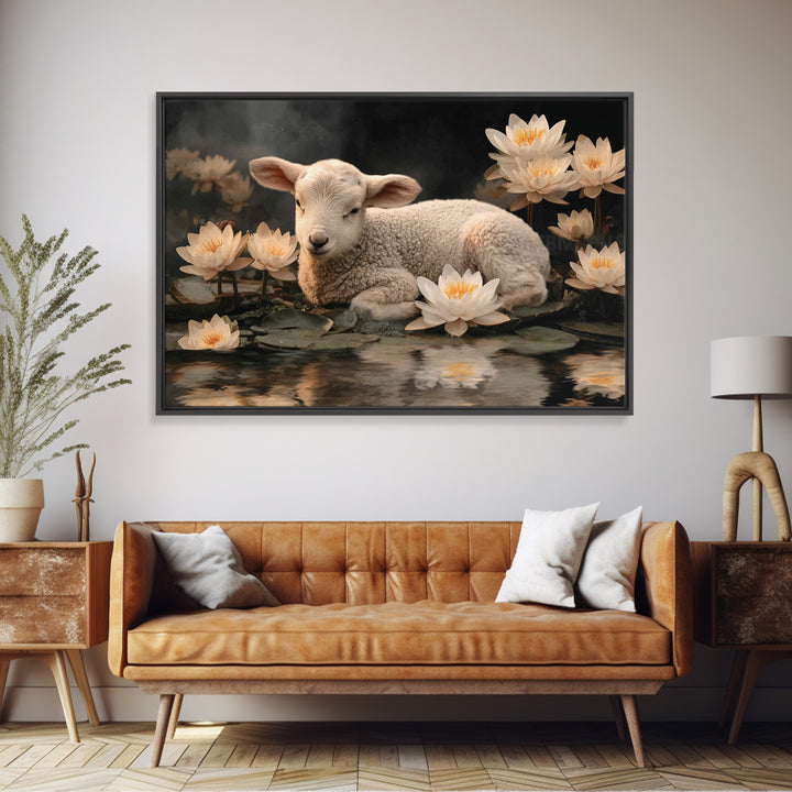 Morning Hymn Light | Framed Canvas Print | Christmas Wall Art | Christian Wall Art | Christian Art Canvas | Jesus Painting | Christian Deco