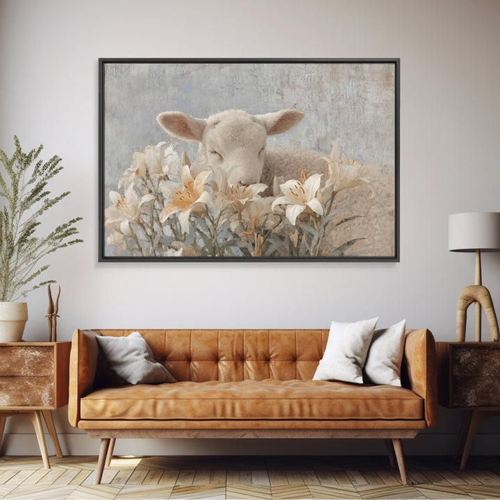 Winter Chapel Peace, Framed Canvas Print, Christian Wall Art, Christmas Wall Art, Christian Decor, Christian Art Canvas, Jesus Painting
