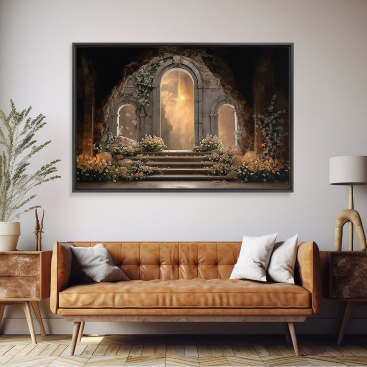 Eternal Garden Light – Framed Canvas Print – Christian Decor – Christian Art Canvas – Unique Christian Art – Christian Wall Art – Christian