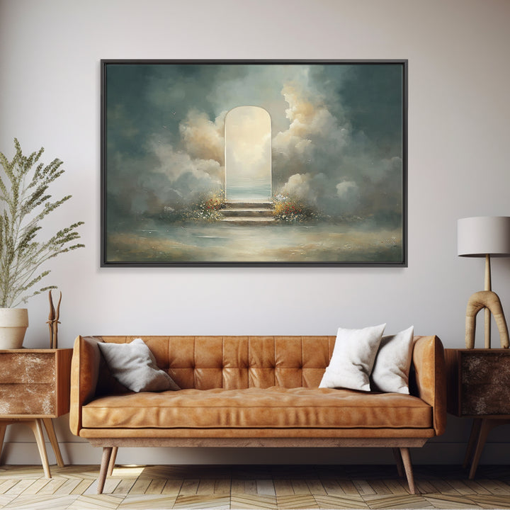 Heaven’s Open Door, Framed Canvas Print, Christian Art Canvas, Christian Wall Art, Unique Christian Art, Christian Art Prints, Christian Gi