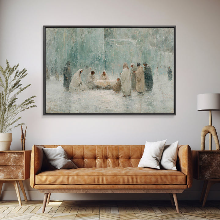 Three Kings Light, Framed Canvas Print, Christian Art Canvas, Christian Wall Art, Christian Christmas Art, Jesus Christmas Art, Christmas C