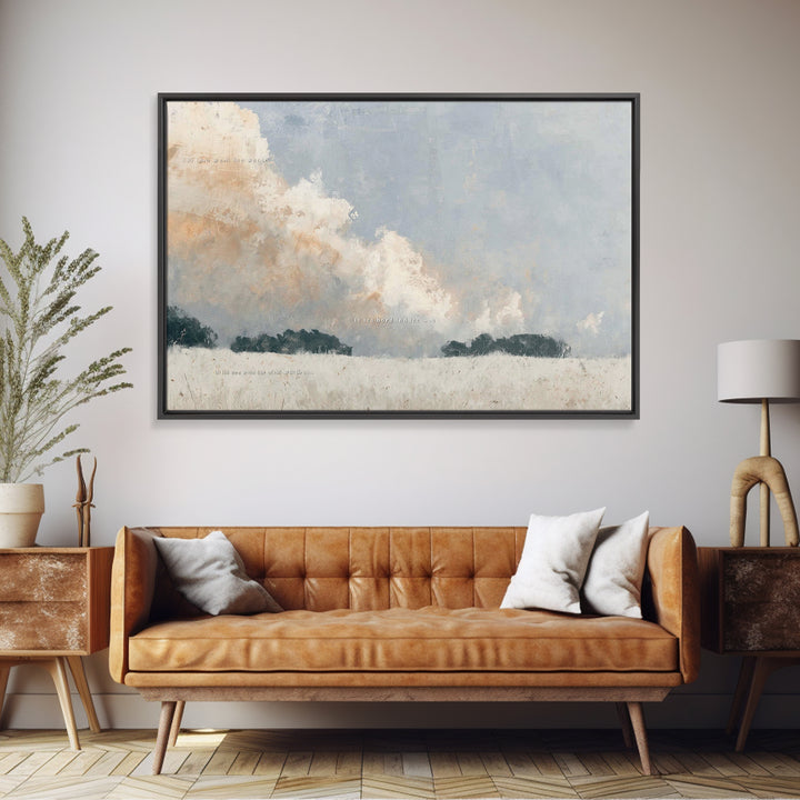 Fields Of Promise | Framed Canvas Print | Christian Wall Art | Christian Art Canvas | Subtle Christian Art | Christian Art Print | Christia