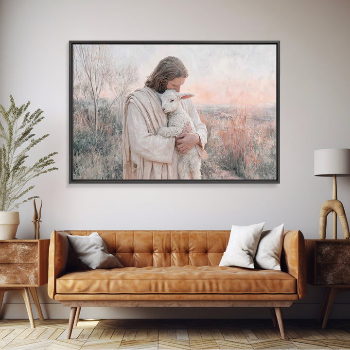 Cradle Of Mercy – Framed Canvas Print – Jesus Painting – Christian Wall Art – Christian Art Canvas – Christian Art Prints – Christian Gift