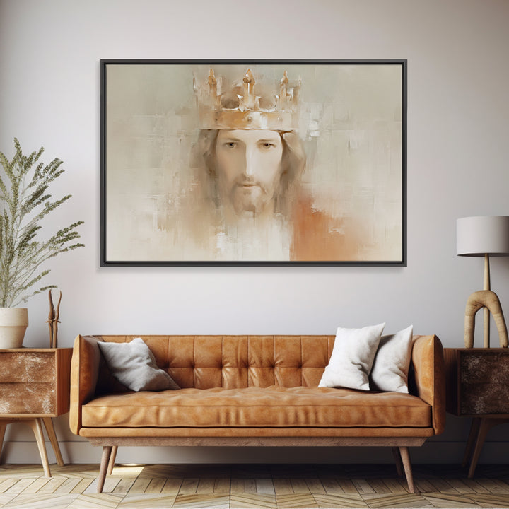 Crown Of Mercy | Framed Canvas Print | Christian Wall Art | Jesus Painting | Christian Art Canvas | Modern Christian Art | Christian Art Pr