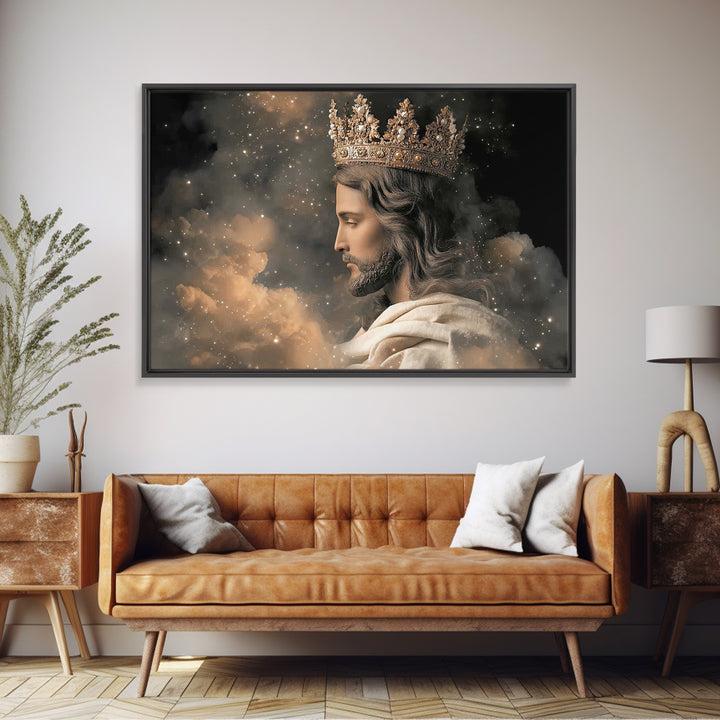 Heavenly Majesty – Framed Canvas Print – Christian Wall Art – Jesus Painting – Christian Art Canvas – Christian Decoration – Christian Art