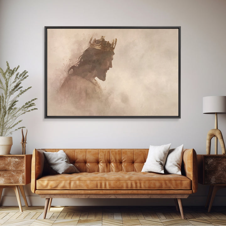 Gentle Reign, Framed Canvas Print, Christian Wall Art, Christian Art Canvas, Subtle Christian Art, Christian Art Prints, Jesus Painting
