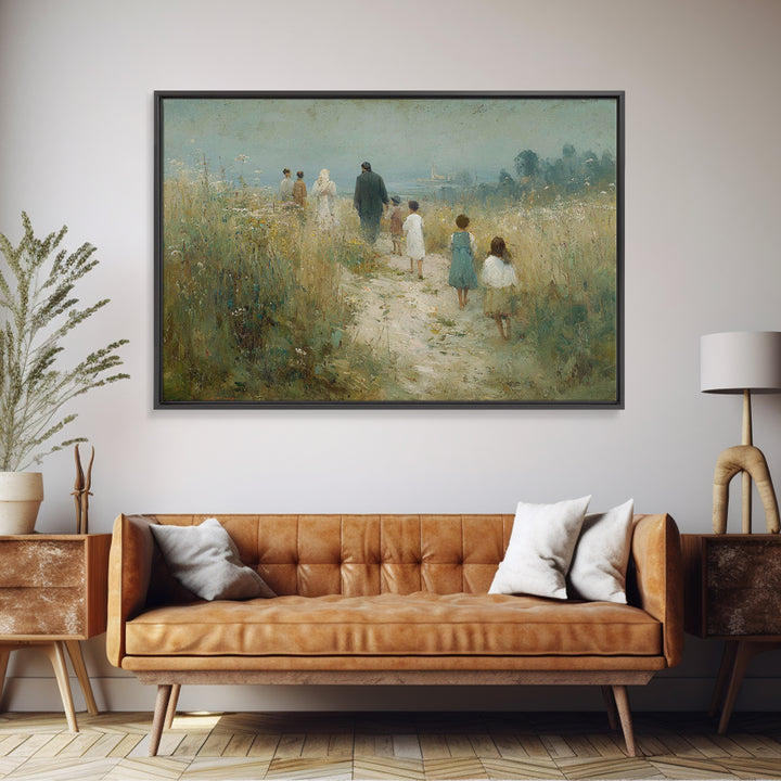 Path Of Gentle Faith – Framed Canvas Print – Christian Art Canvas – Christian Art Prints – Christian Wall Art – Jesus Painting – Christian
