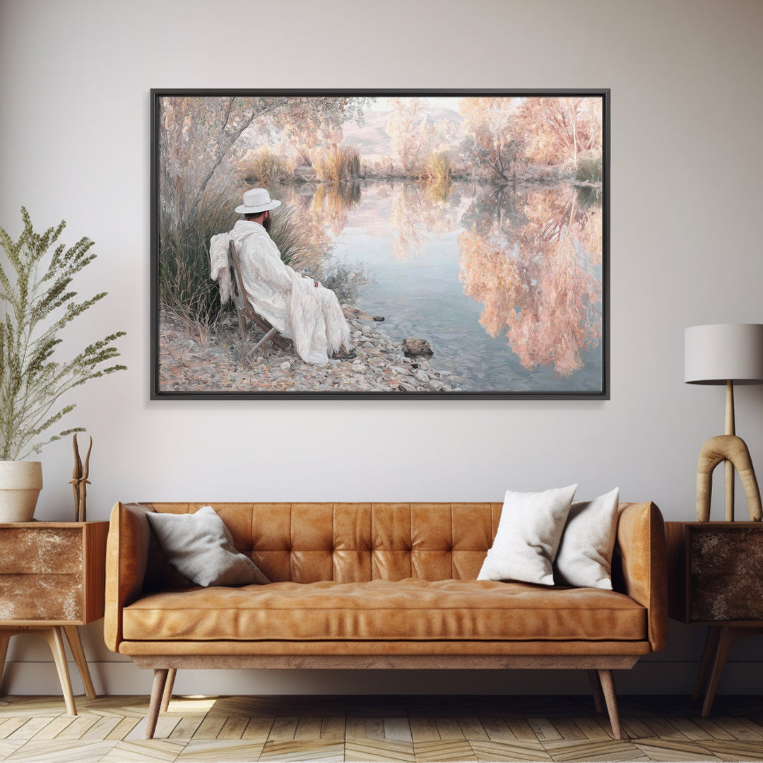 Dawn Shepherd Peace | Framed Canvas Print | Christian Wall Art | Christmas Art Prints | Jesus Painting | Christian Art Canvas | Christian D