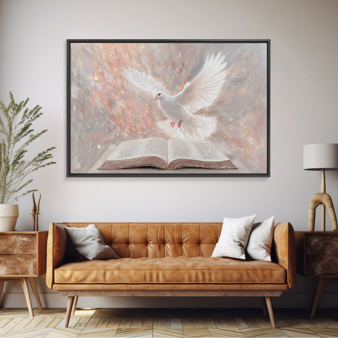 Spirit Of Light – Framed Canvas Print – Christian Art Canvas – Christian Wall Art – Christian Art Prints – Christian Gift Ideas – Modern Ch