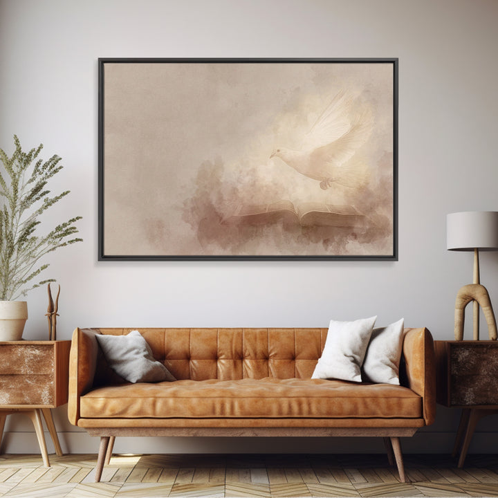 Holy Word Glow | Framed Canvas Print | Christian Art Canvas | Christian Art Prints | Christian Wall Art | Christian Gift Ideas | Unique Chr