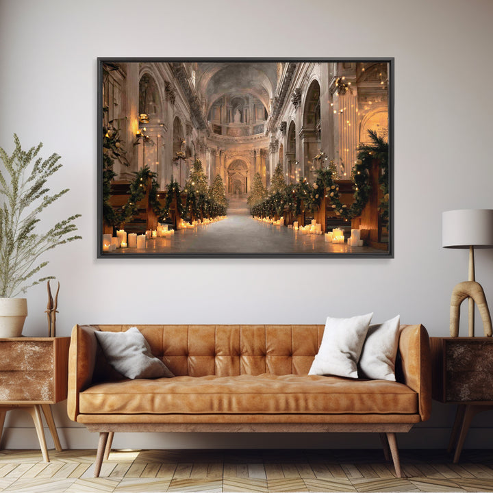 Midnight Blessing – Framed Canvas Print – Christian Wall Art – Christmas Art Prints – Christian Art Canvas – Christian Christmas Art – Chri