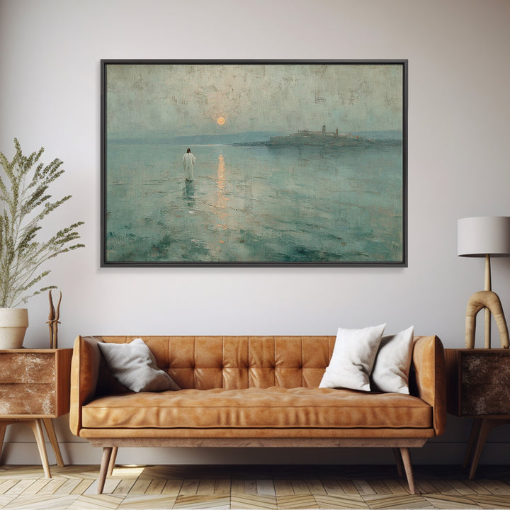 Clouds of Glory | Framed Canvas Print | Christian Art Canvas | Christian Gift | Jesus Painting | Christian Wall Art | Large Christian Art