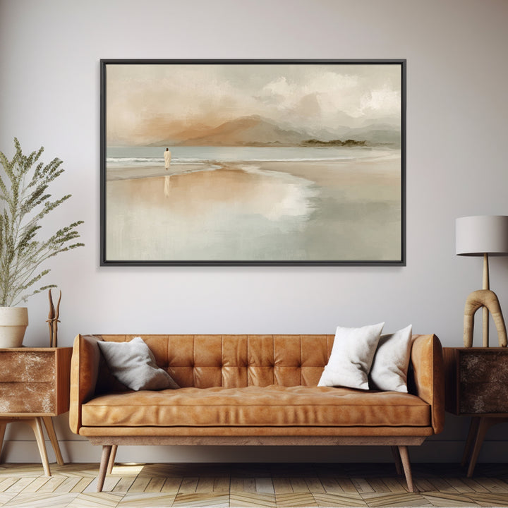 Haven of Peace - Framed Canvas Print - Jesus Painting - Christian Art Canvas - Christian Wall Art - Christian Decor - Modern Christian Art