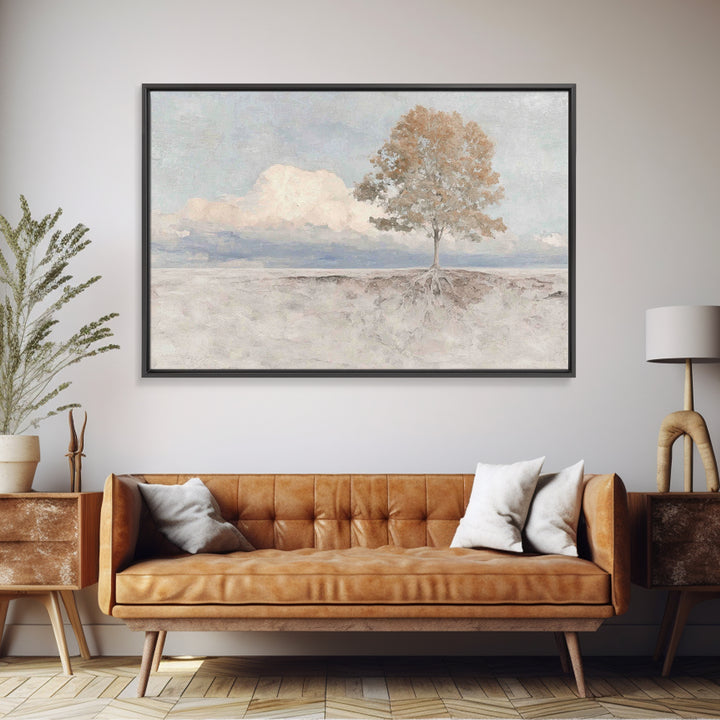 Graceful Horizon | Framed Canvas Print | Christian Art Canvas | Christian Wall Art | Christian Art Print | Minimalist Christian Art