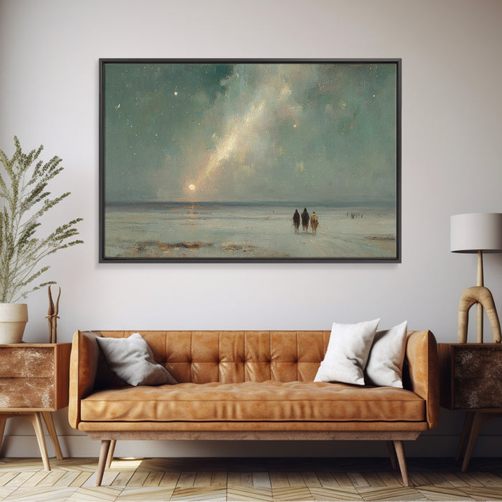 Heaven’s Radiant Sign – Framed Canvas Print – Christian Art Canvas – Christmas Art Prints – Christian Wall Art – Christian Decoration – Chr