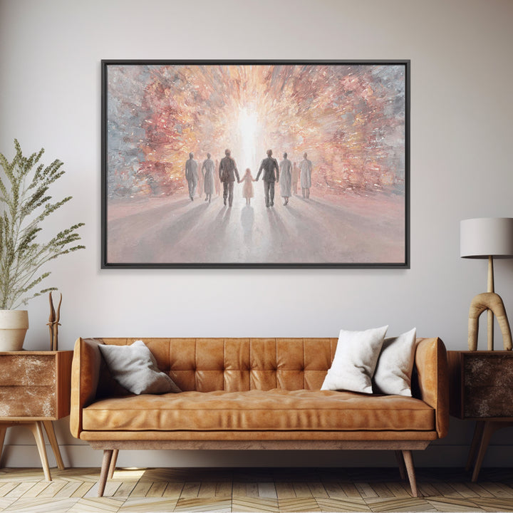 Path Of Glory | Framed Canvas Print | Christian Decor | Christian Wall Art | Christian Painting | Christian Art Canvas | Christmas Art