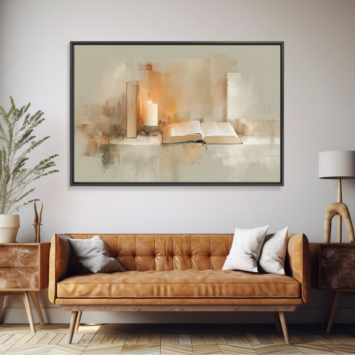 Quiet Revelation | Framed Canvas Print | Christian Decor | Christmas Art | Christian Wall Art | Christian Painting | Christian Art Canvas