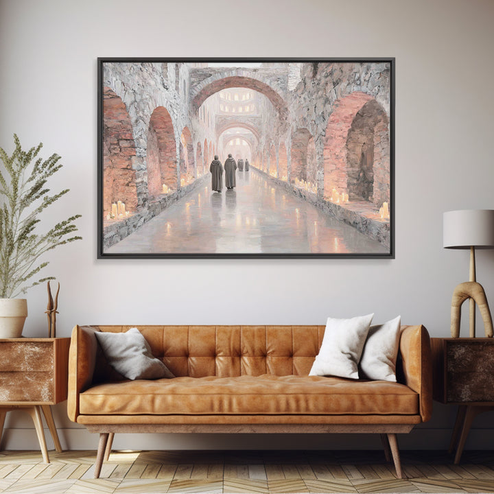 Journey Of The Faithful | Framed Canvas Print | Christian Art Canvas | Christian Wall Art | Christian Decor | Christian Painting | Christma