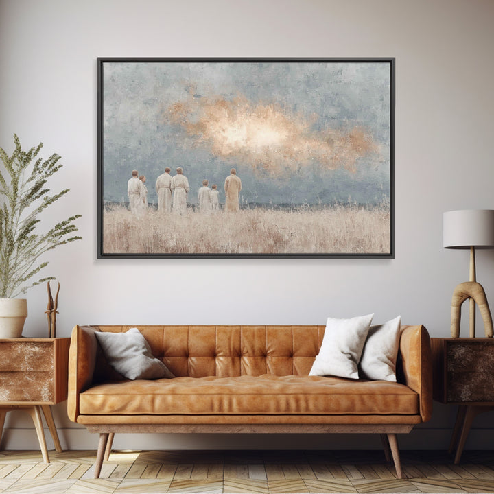 Heavenly Wonder – Framed Canvas Print – Christian Wall Art – Christian Christmas Art – Christian Art Canvas – Jesus Painting – Christmas Wa