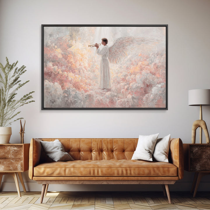 Seraphic Chorus – Framed Canvas Print – Christian Wall Art – Christian Art Canvas – Christian Christmas Art – Jesus Painting – Christmas Ar