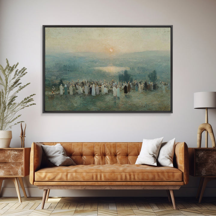 Valley of Hope – Framed Canvas Print – Christian Art Canvas – Christian Wall Art – Christian Christmas Art – Christmas Art – Christian Pain