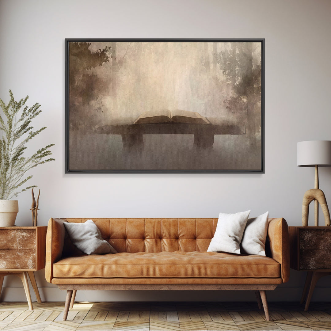 Quiet Revelation, Framed Canvas Print, Christian Art Canvas, Christian Wall Art, Minimalist Christian Art, Christian Paintings, Christian D