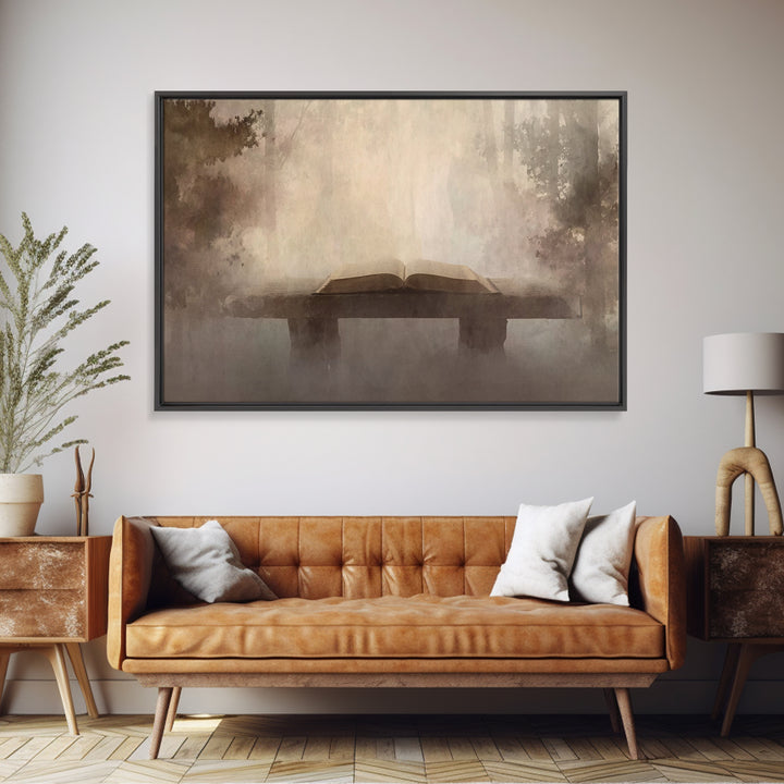 Quiet Revelation, Framed Canvas Print, Christian Art Canvas, Christian Wall Art, Minimalist Christian Art, Christian Paintings, Christian D