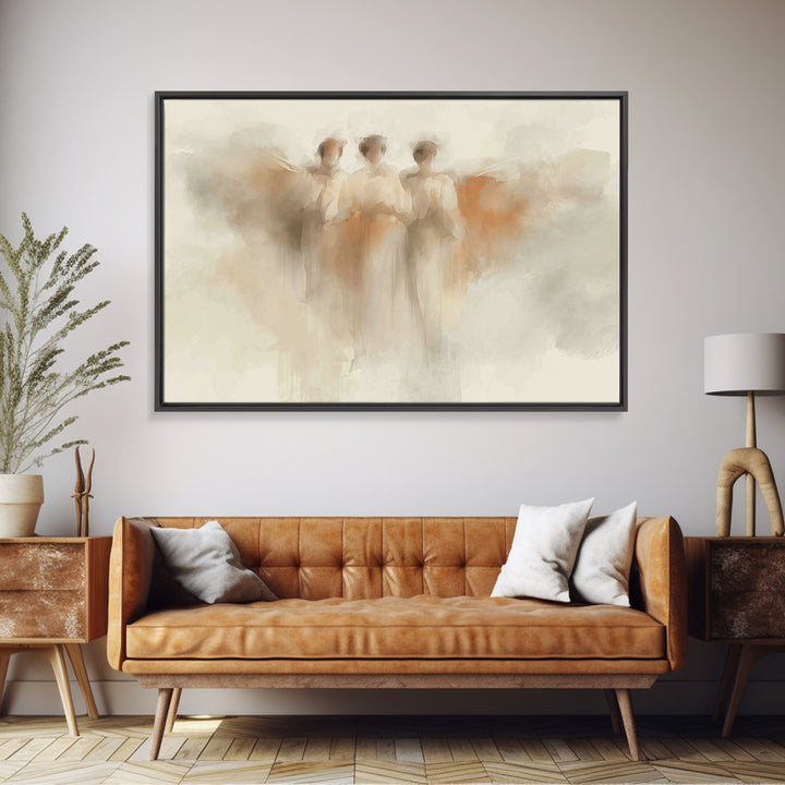 Trinity Grace | Framed Canvas Print | Christian Art Canvas | Minimalist Christian Art | Christian Wall Art | Subtle Christian Paintings