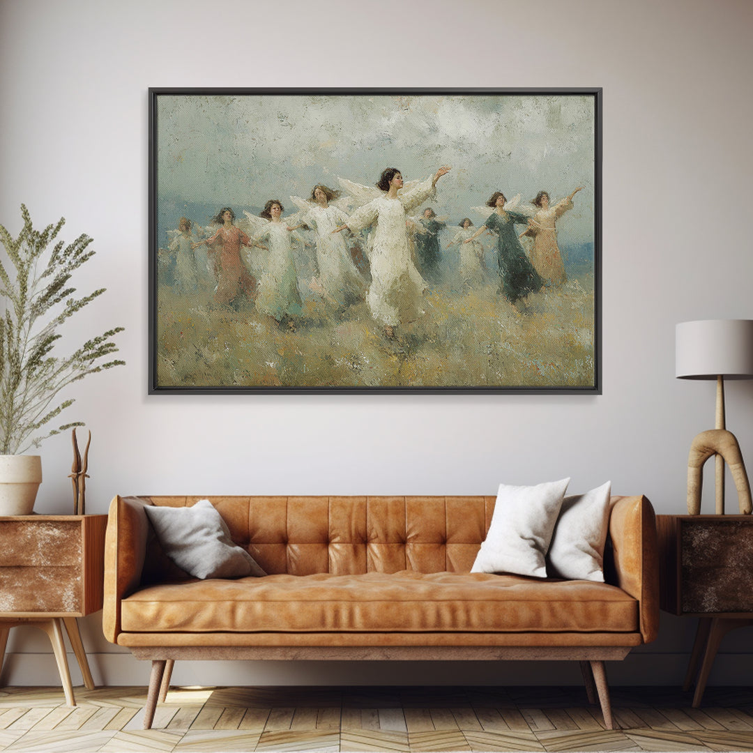 Peaceful Ascension – Framed Canvas Print – Christian Art Print – Christian Wall Art – Christian Art Canvas – Unique Christian Art