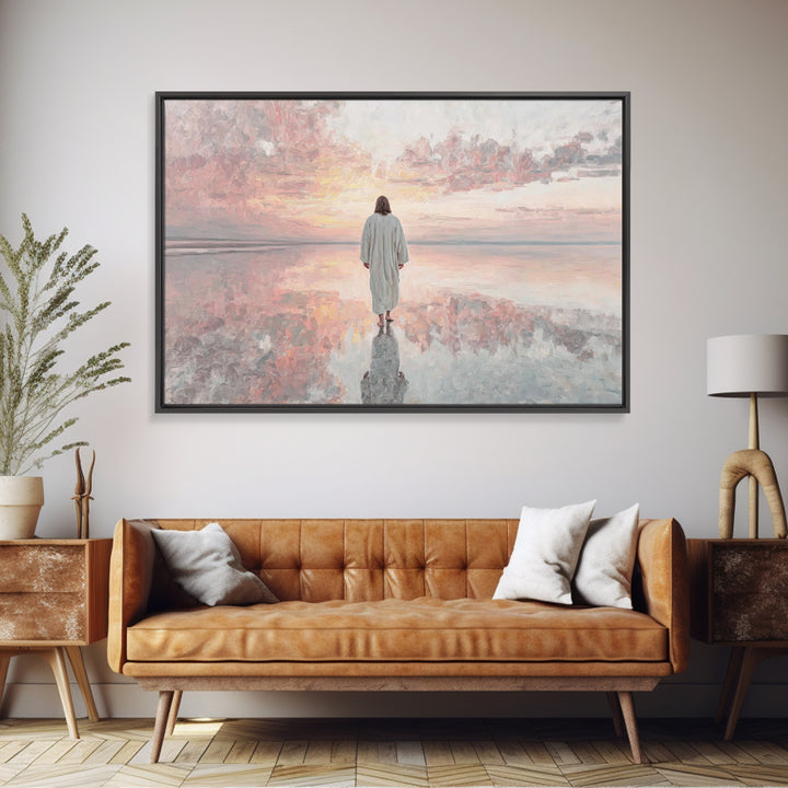 Blessed Path – Framed Canvas Print – Christian Christmas Art – Christian Wall Art – Christian Art Canvas – Jesus Painting – Christian Decor