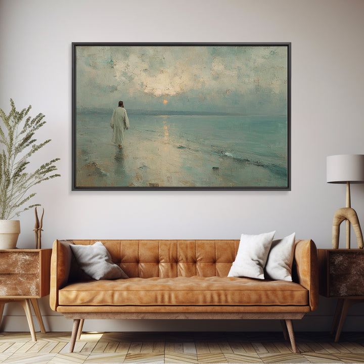 Morning Grace – Framed Canvas Print – Jesus Painting – Christian Wall Art – Christian Art Canvas – Christian Christmas Art – Christian Gift