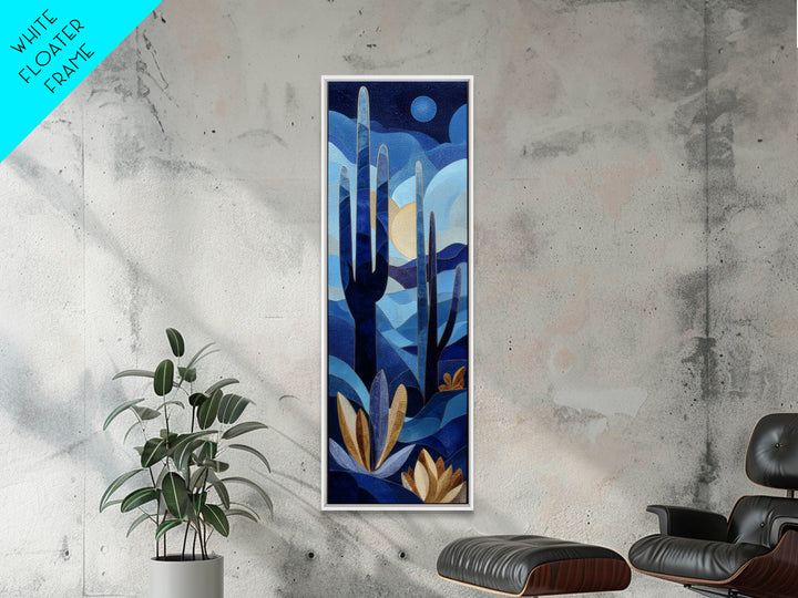 Starry Desert Sky Framed Canvas Print, Celestial Art, Minimalist Decor, Living Room Decor, Fine Art, Celestial, Boho Wall Art, CEL-1x3-47