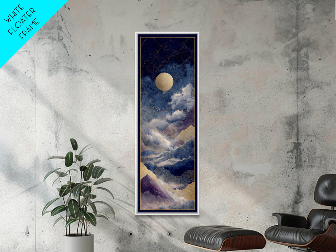 Gold Constellation Map on Deep Navy Texture Canvas Print, Celestial Art, Art Prints, Living Room Decor, Fine Art, Celestial, CEL-1x3-68