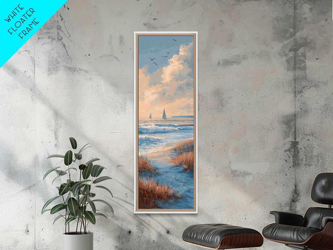 Sunset over Marshland with Warm Gold Canvas Print, Coastal Art, Ocean Art, Coastal Decor, Fine Art, Coastal, Art Print, COA-1x3-49