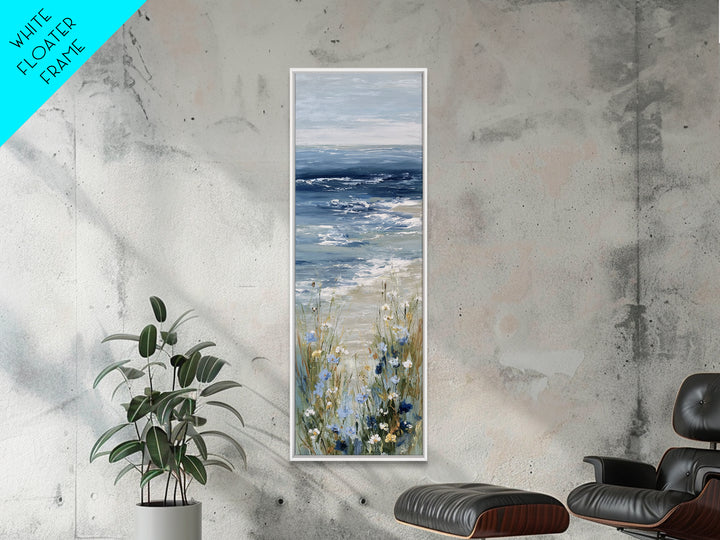 Coastal Botanical Bouquet Canvas Print, Coastal Art, Fine Art Print, Coastal Decor, Fine Art, Coastal, Wall Decor, Prints, COA-1x3-57