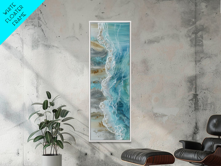 Oyster Shell Study Canvas Print, Coastal Art, Blue Wall Art, Coastal Decor, Oil Painting, Coastal, Gallery Decor, Neutral Decor, COA-1x3-63