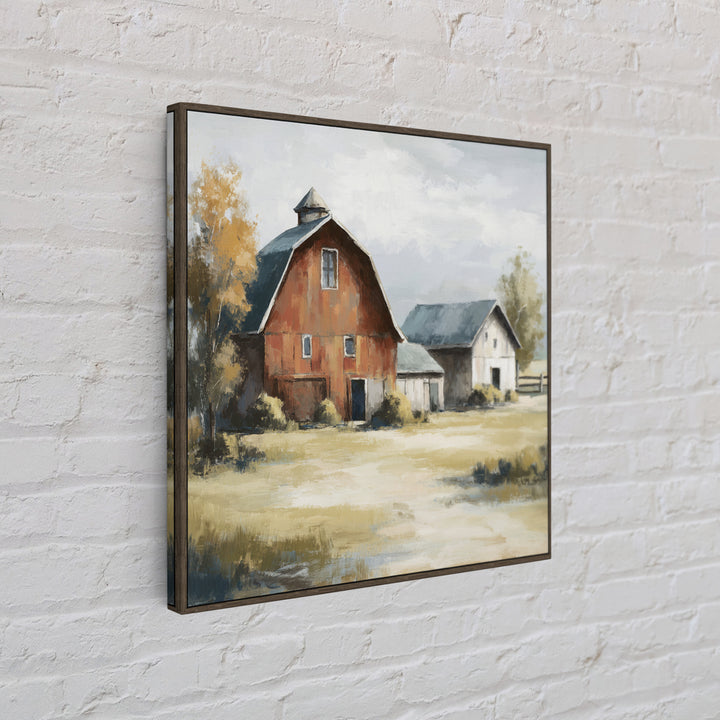 Apple Orchard with Warm Autumn Light Canvas Print, Country Art, French Country Decor, Farmhouse Decor, Oil Painting, Country, COU-1x1-54