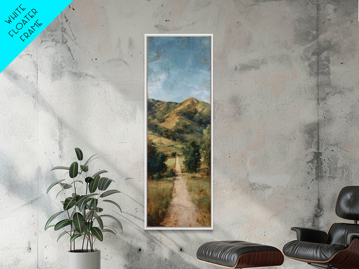 Country Road Disappearing into Green Hills Canvas Print, Country Art, Original Painting, Farmhouse Decor, Fine Art, Country, COU-1x3-43