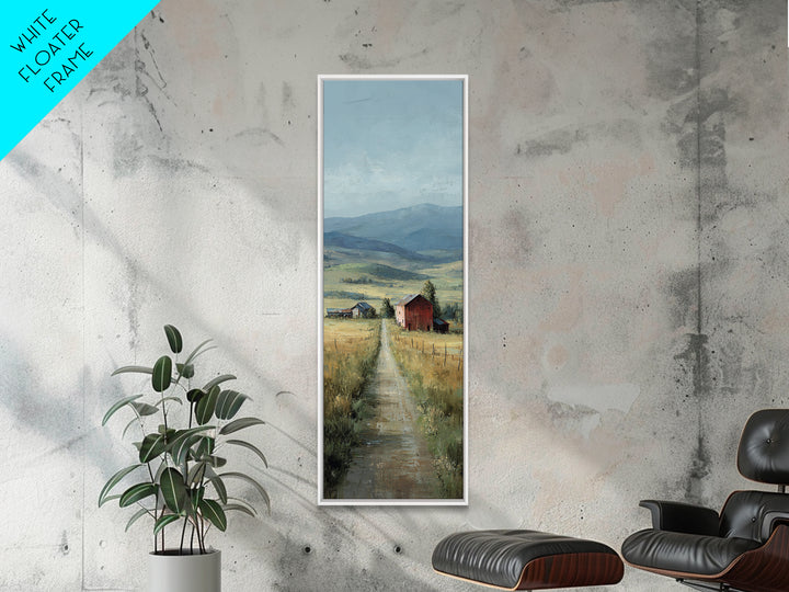 Country Road Disappearing into Green Hills Canvas Print, Country Art, French Country Decor, Farmhouse Decor, Country, COU-1x3-91