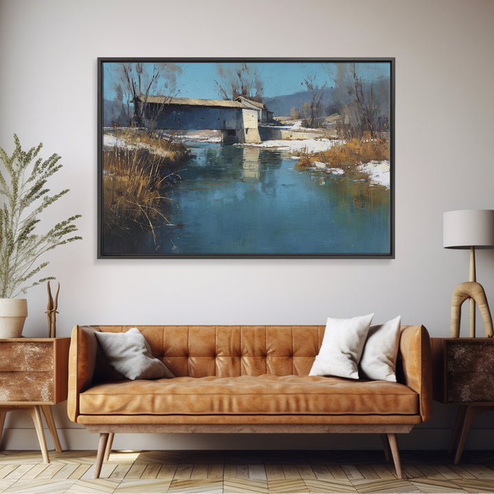 Apple Orchard with Warm Autumn Light Framed Canvas Print, Country Art, Large Wall Art, Farmhouse Decor, Fine Art, Country, COU-3x2-10